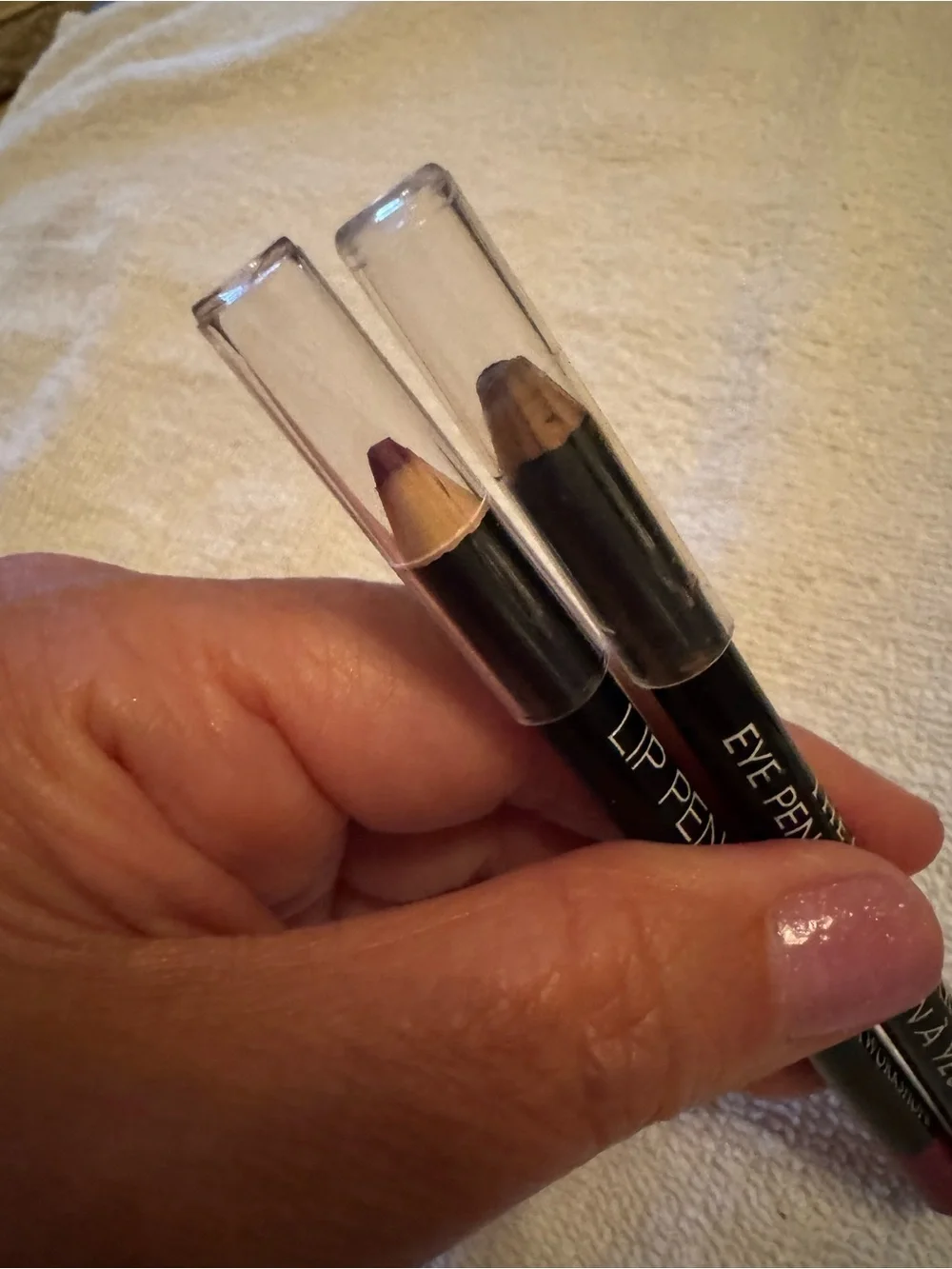 Undetectable Brand Makeup Pencils in Pink and Brown 1- used)